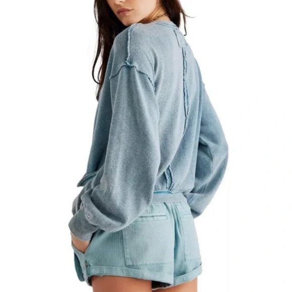 Nwt Free People Anyway Tee / Deep Teal - Picture 3 of 4